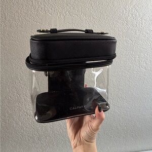 Calpak train case with top compartment